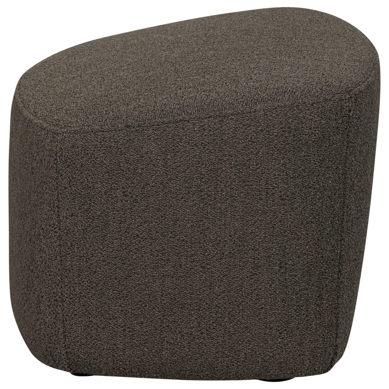 Lofty hocker bouclé braun