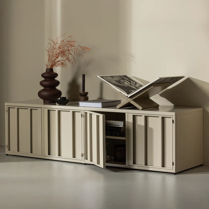 Level tv schrank metall sand 44x160 cm