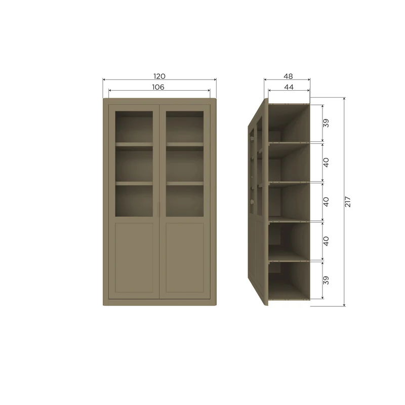 Gunnar buffetschrank kiefer mud