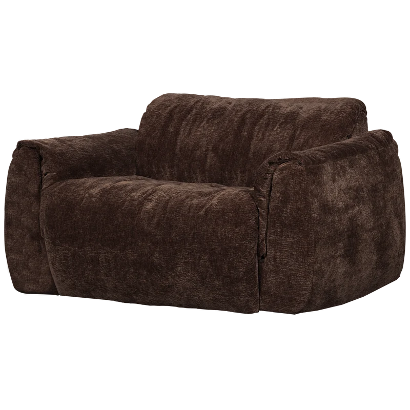Baggy liegesessel 3D chenille dunkelbraun