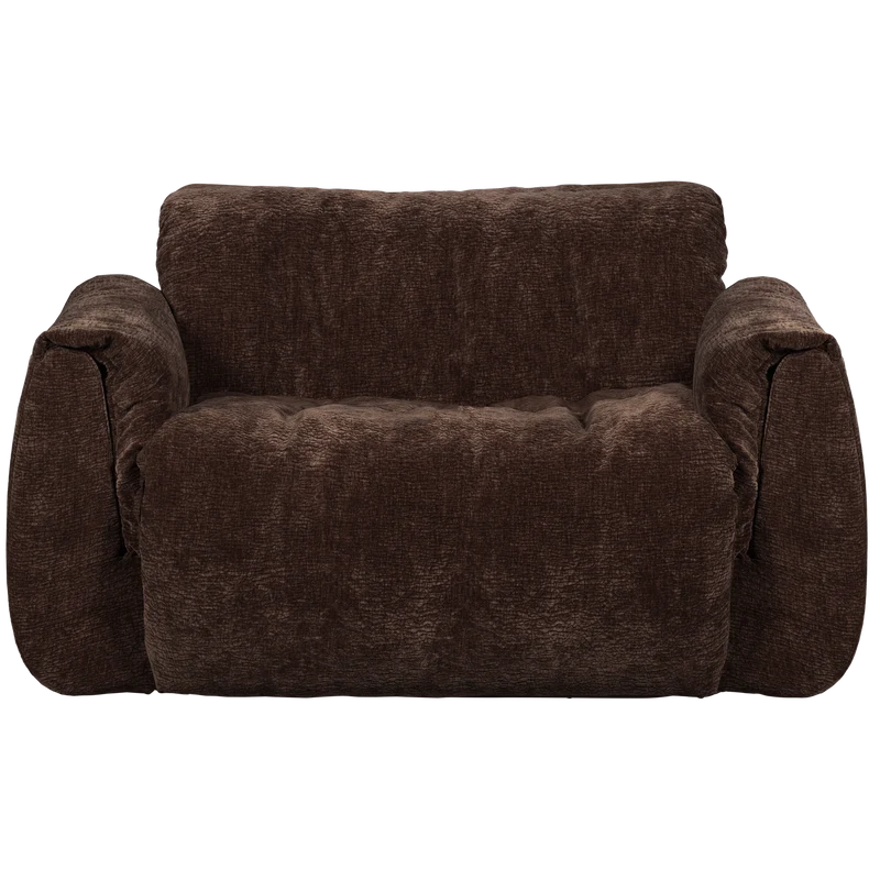 Baggy liegesessel 3D chenille dunkelbraun