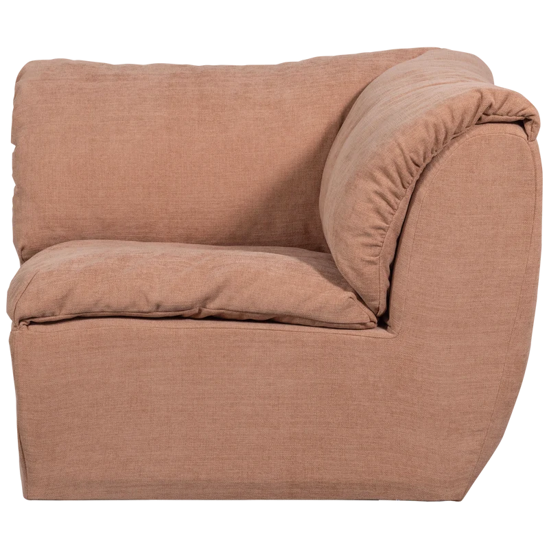 Baggy eckelement gewebte chenille altrosa