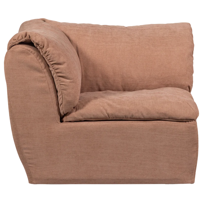 Baggy eckelement gewebte chenille altrosa