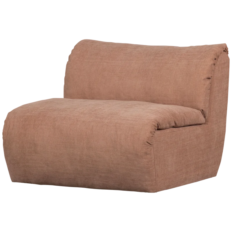 Baggy 1-sitzer element gewebte chenille altrosa