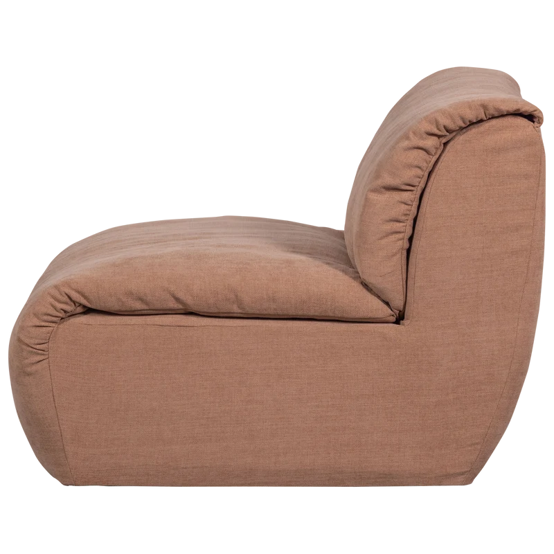 Baggy 1-sitzer element gewebte chenille altrosa