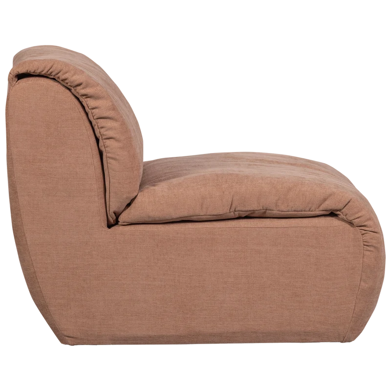 Baggy 1-sitzer element gewebte chenille altrosa