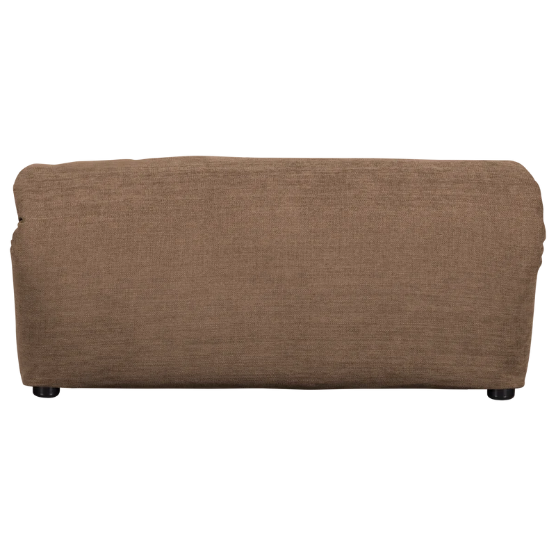 Baggy hocker gewebte chenille braun