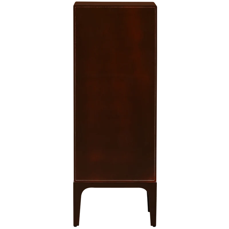 Merge kommode 6 schubladen holz braun/rot