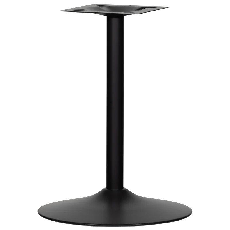 Bistro rundrohrfuss metall mattschwarz 72xø54 cm