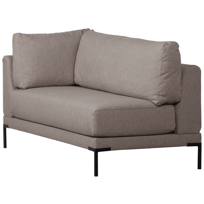 Couple essbank eckelement rechts taupe