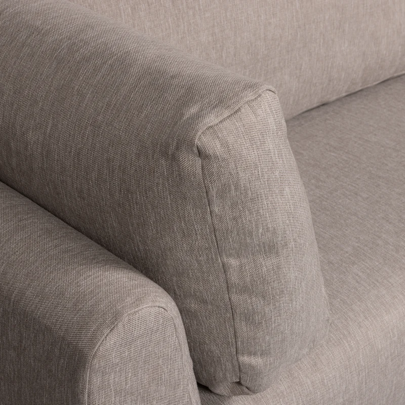 Couple essbank eckelement rechts taupe