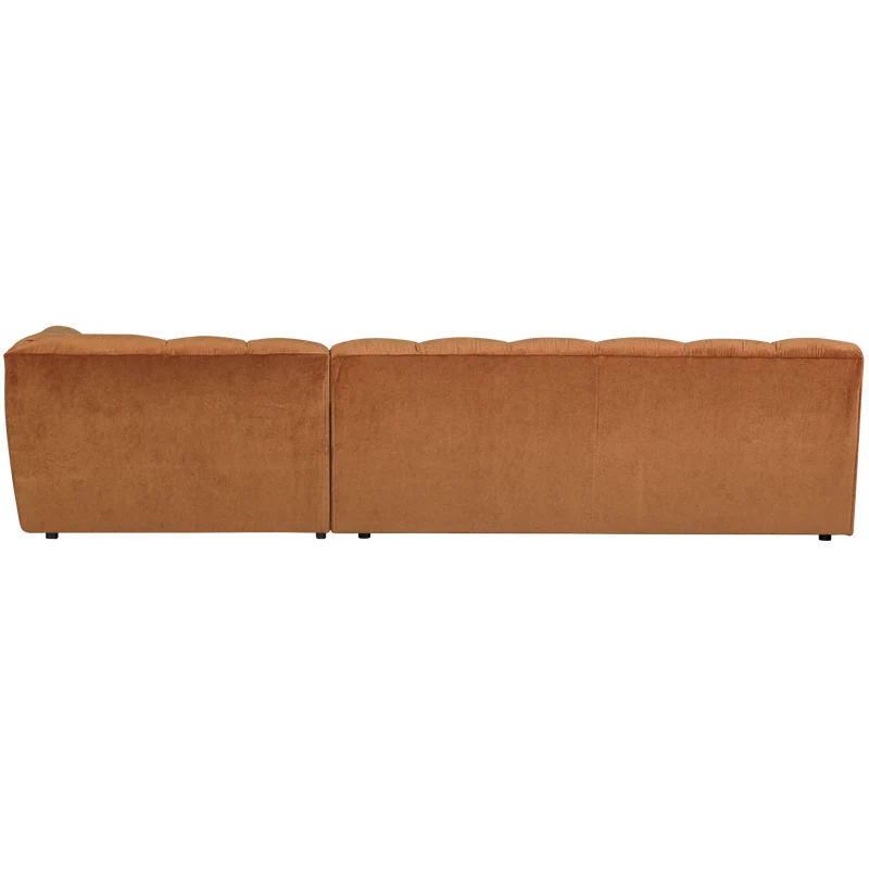 Allure chaise longue rechts samt terra