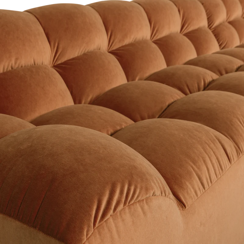 Allure chaise longue rechts samt terra