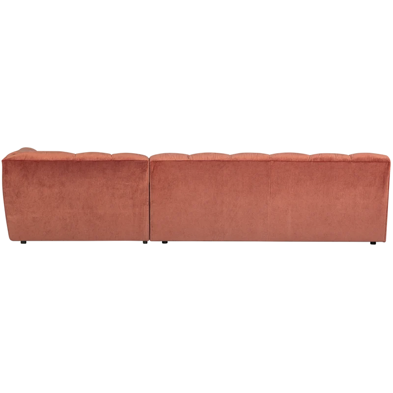 Allure chaise longue rechts samt blush