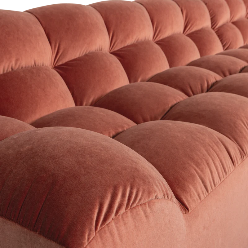 Allure chaise longue rechts samt blush