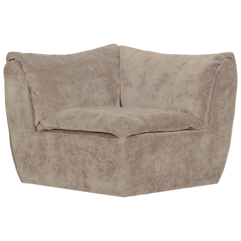 Baggy eckelement 3D chenille sand