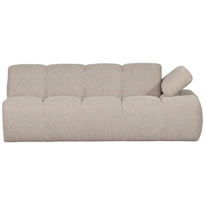 Mojo 2-sitzer element arm rechts bouclé beige melange