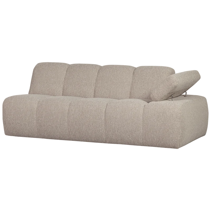 Mojo 2-sitzer element arm rechts bouclé beige melange
