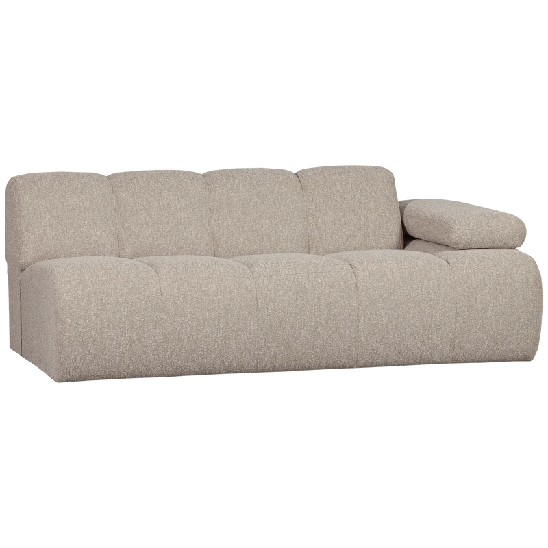 Mojo 2-sitzer element arm rechts bouclé beige melange