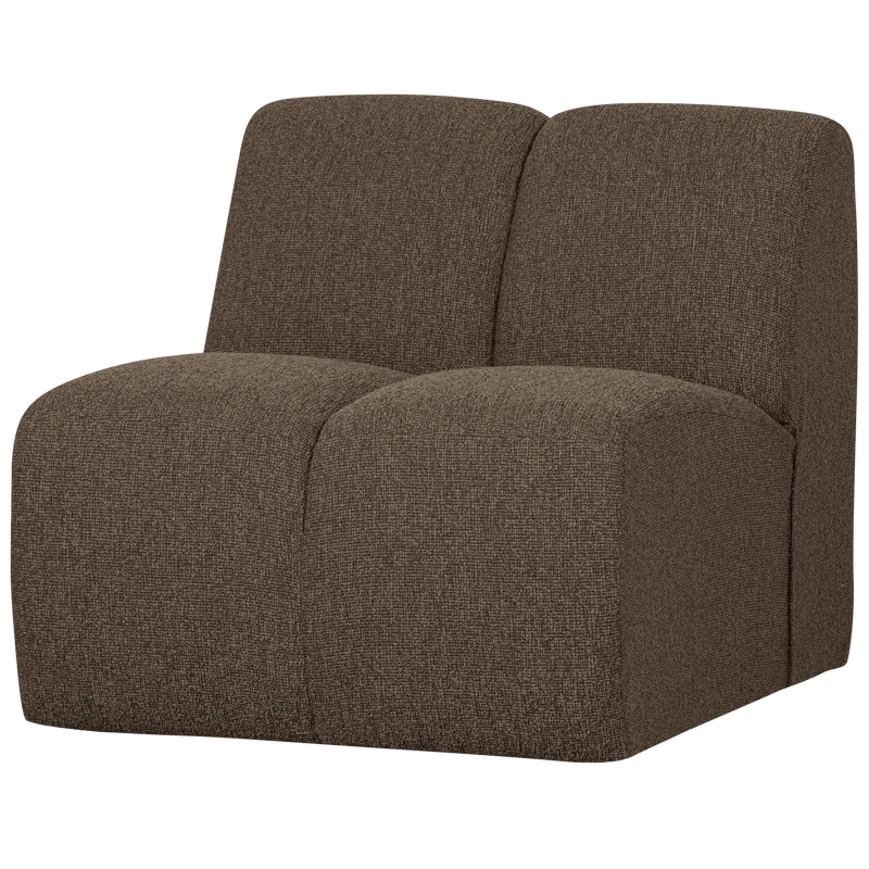 Mojo 1-sitzer element bouclé braun melange