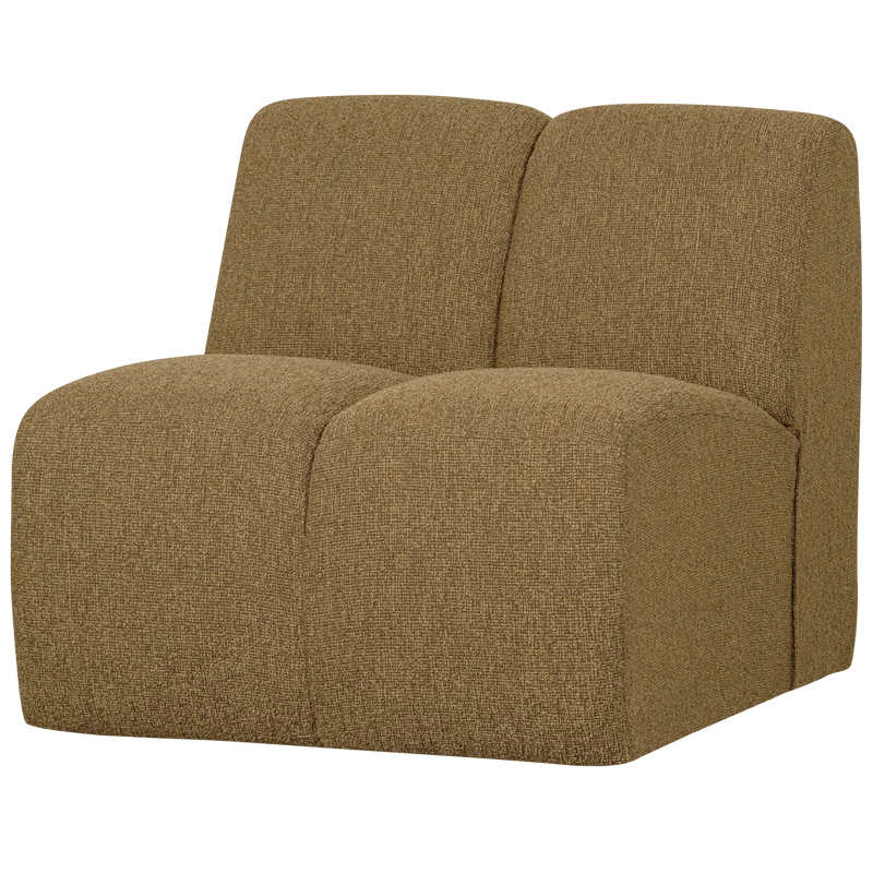Mojo 1-sitzer element bouclé gelbbraun melange