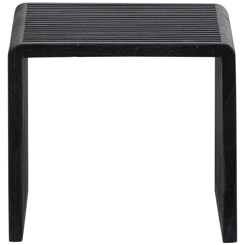 2er set - Willa beistelltische recyceltes teak schwarz