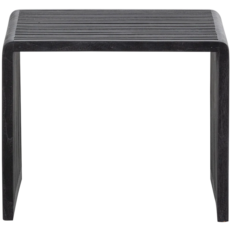 2er set - Willa beistelltische recyceltes teak schwarz