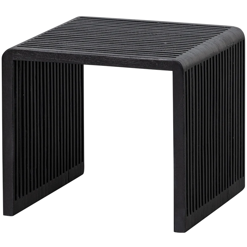 2er set - Willa beistelltische recyceltes teak schwarz