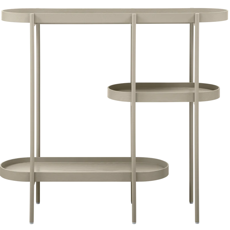 Noan beistelltisch holz/metall antik beige