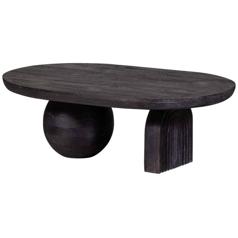 Steppe couchtisch mango holz schwarz