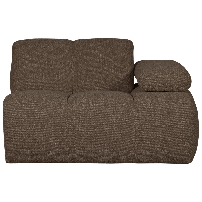 Mojo 1-sitzer element arm rechts bouclé braun melange