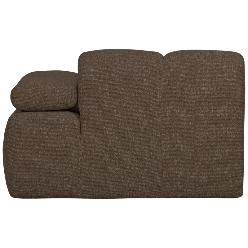 Mojo 1-sitzer element arm rechts bouclé braun melange