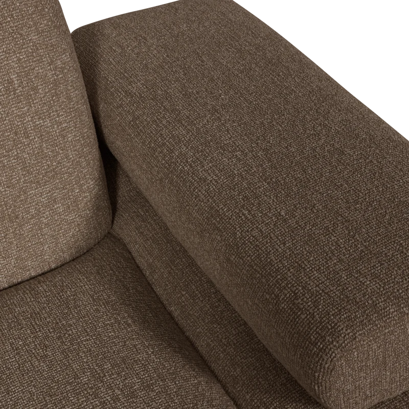 Mojo 1-sitzer element arm rechts bouclé braun melange