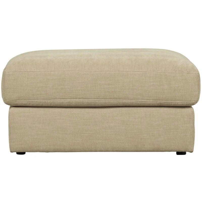 Family hocker gewebter stof sand