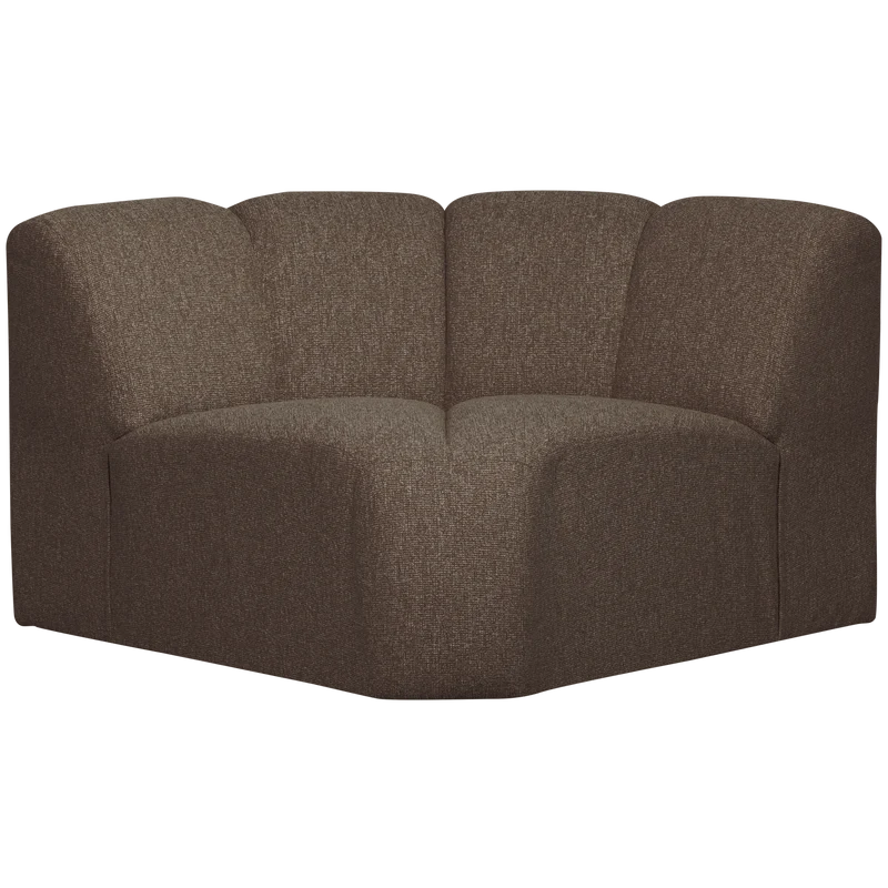 Mojo eckelement bouclé braun melange