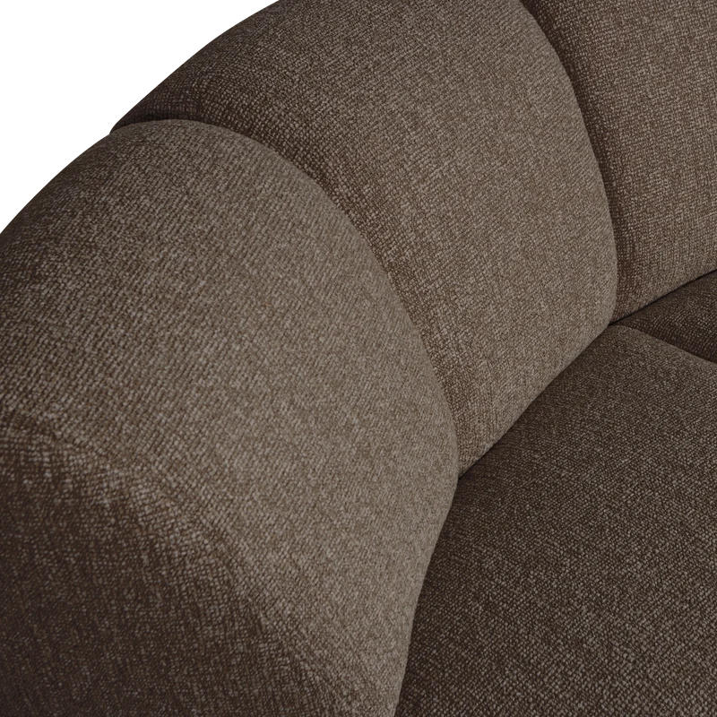 Mojo eckelement bouclé braun melange