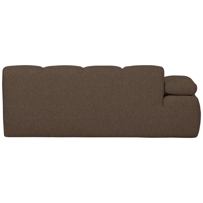 Mojo 2-sitzer element arm links bouclé braun melange