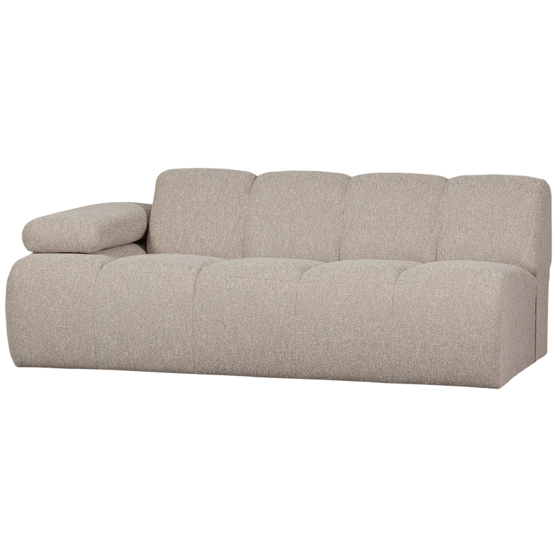 Mojo 2-sitzer element arm links bouclé beige melange