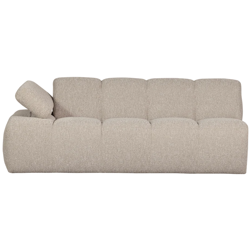 Mojo 2-sitzer element arm links bouclé beige melange