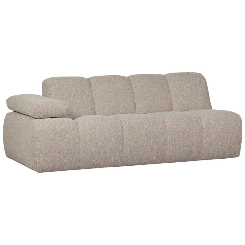 Mojo 2-sitzer element arm links bouclé beige melange