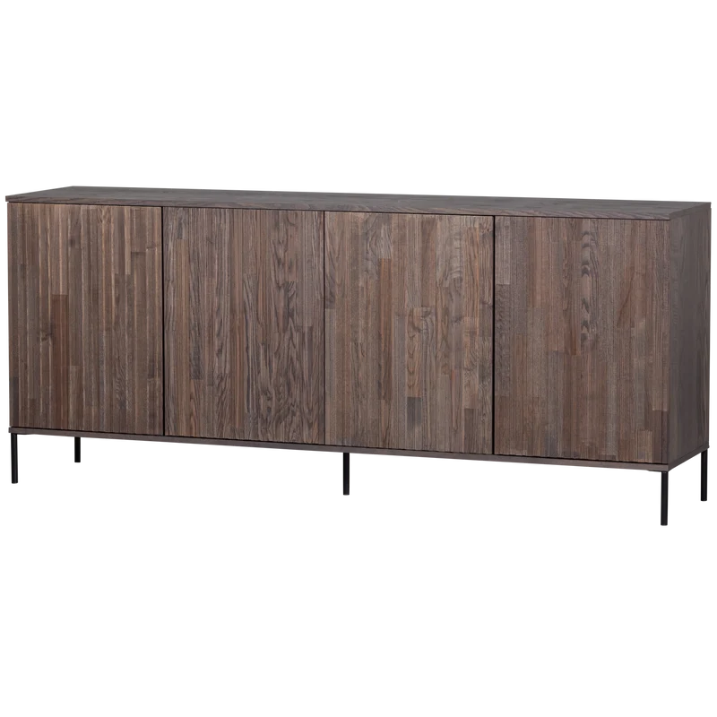 New gravure new kommode 200 cm asche furnier espresso