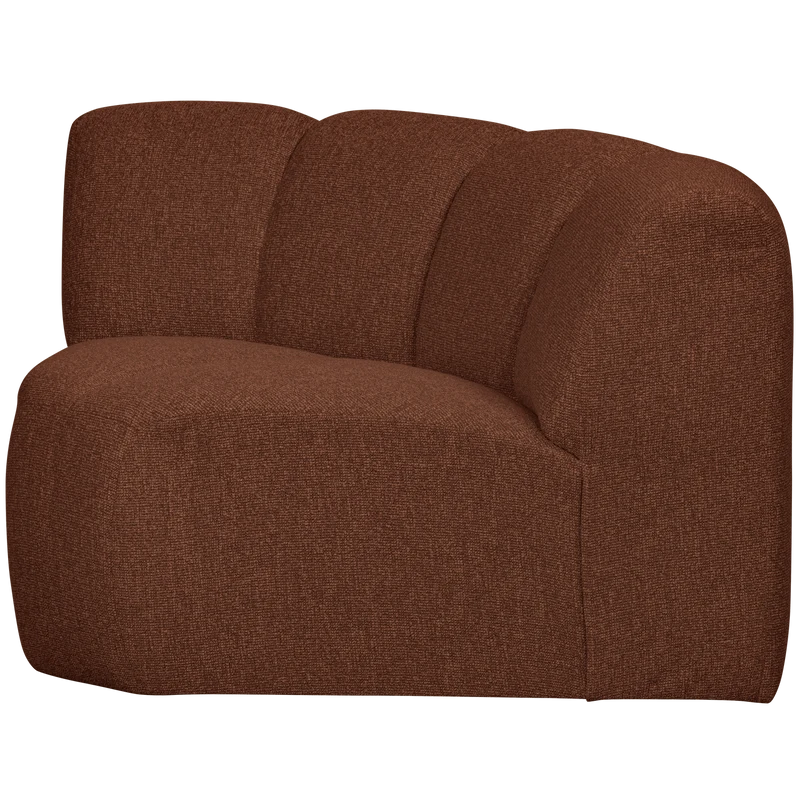 Mojo eckelement bouclé rostbraun meliert