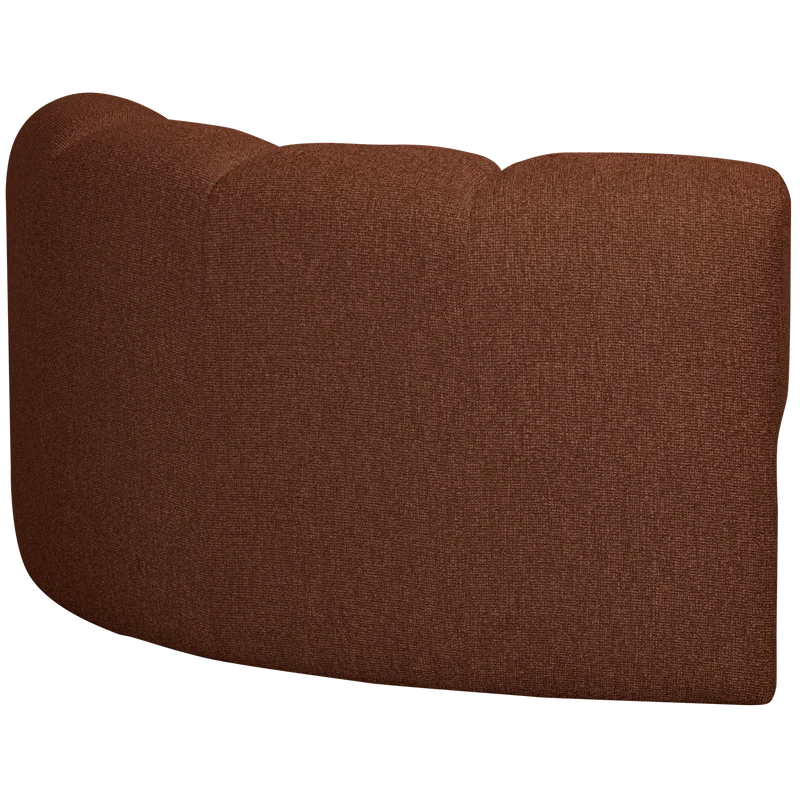Mojo eckelement bouclé rostbraun meliert