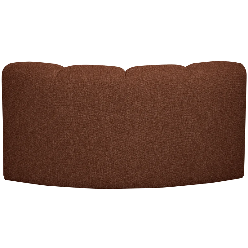 Mojo eckelement bouclé rostbraun meliert