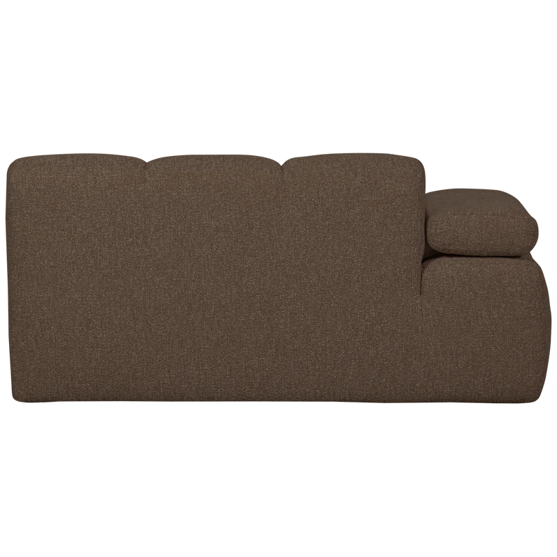 Mojo 1,5-sitzer element arm links bouclé braun melange