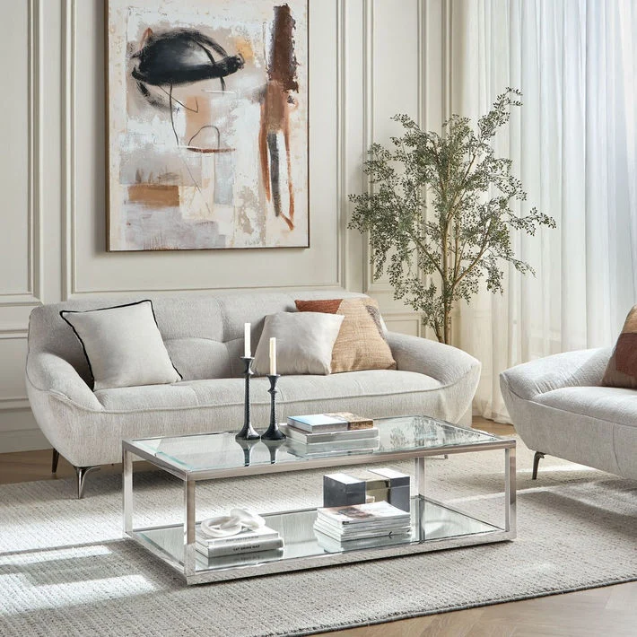 Atrisa Glass Top Coffee Table