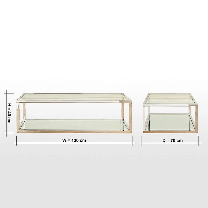 Atrisa Glass Top Coffee Table