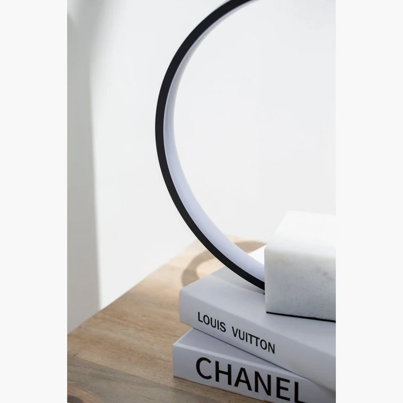 HomeKode Marble Ring LED Table Lamp - 37 cm