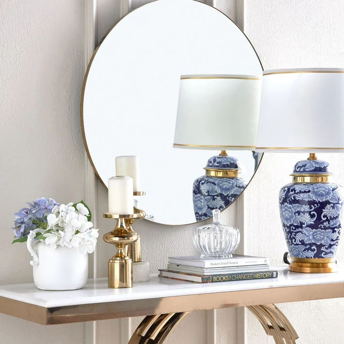 Chinoiserie Ming Porcelain Table Lamp - 72 cm
