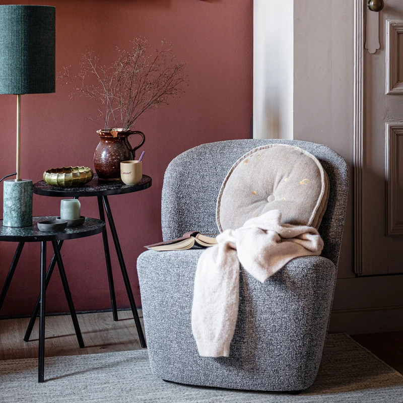 Lofty sessel grau melange